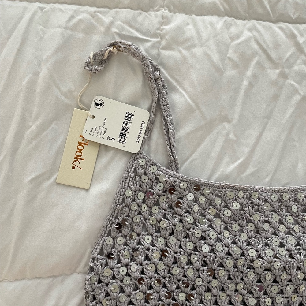 Free People x Flook Crochet Sequin Mini Dress - Picture 7 of 7
